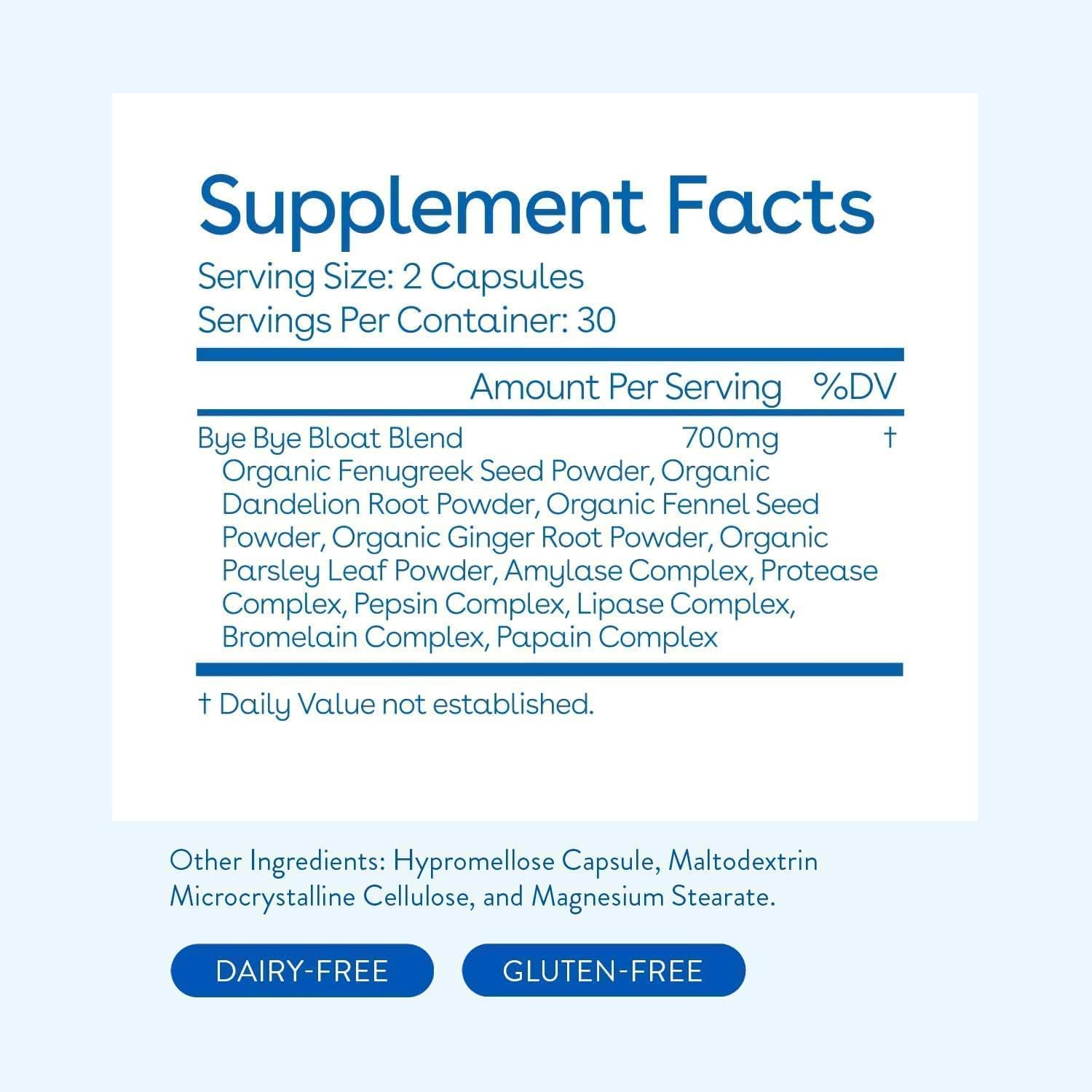 Love Wellness Bye Bye Bloat, Sparkle Fiber, Metabolove | Dig