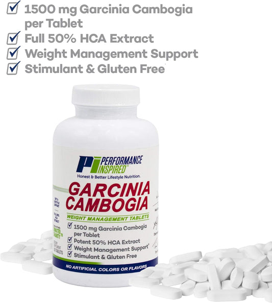 Performance Inspired 1500Mg Garcinia Cambogia, Weight Loss Supplement  Stimulant Free  120 Count