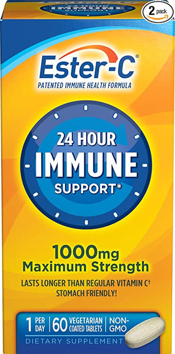 Ester-C Vitamin C, 1000 Mg, 60 Coated Tablets