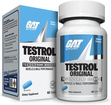 Gat Sport Testrol Original Test Booster | Male Performance, Vitality, Tribulus, Zinc, Magnesium | 60 Capsules