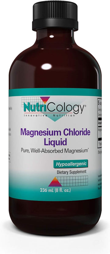 NutriCology Magnesium Chloride Liquid - Bone Support, Bioavailable For
