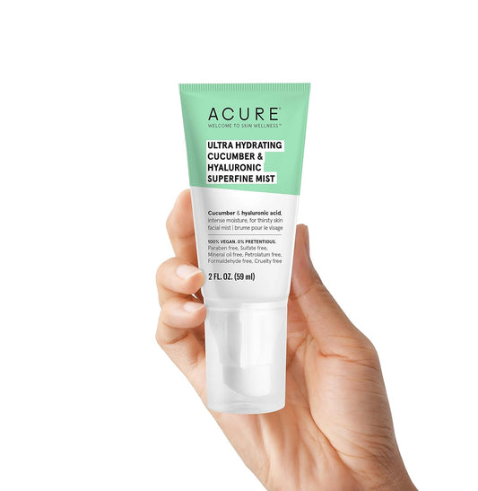 Acure Ultra Hydrating Cucumber & Hyaluronic Superfine Mist, 100% Vegan | Intense Moisture for Super Thirsty Skin | 2