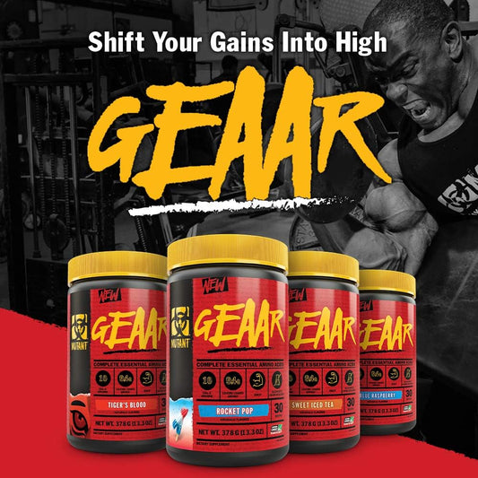 Mutant Geaar - 9.4G Of Eaa Powder + Arginine, 7G Bcaas, 4G Leucine, El