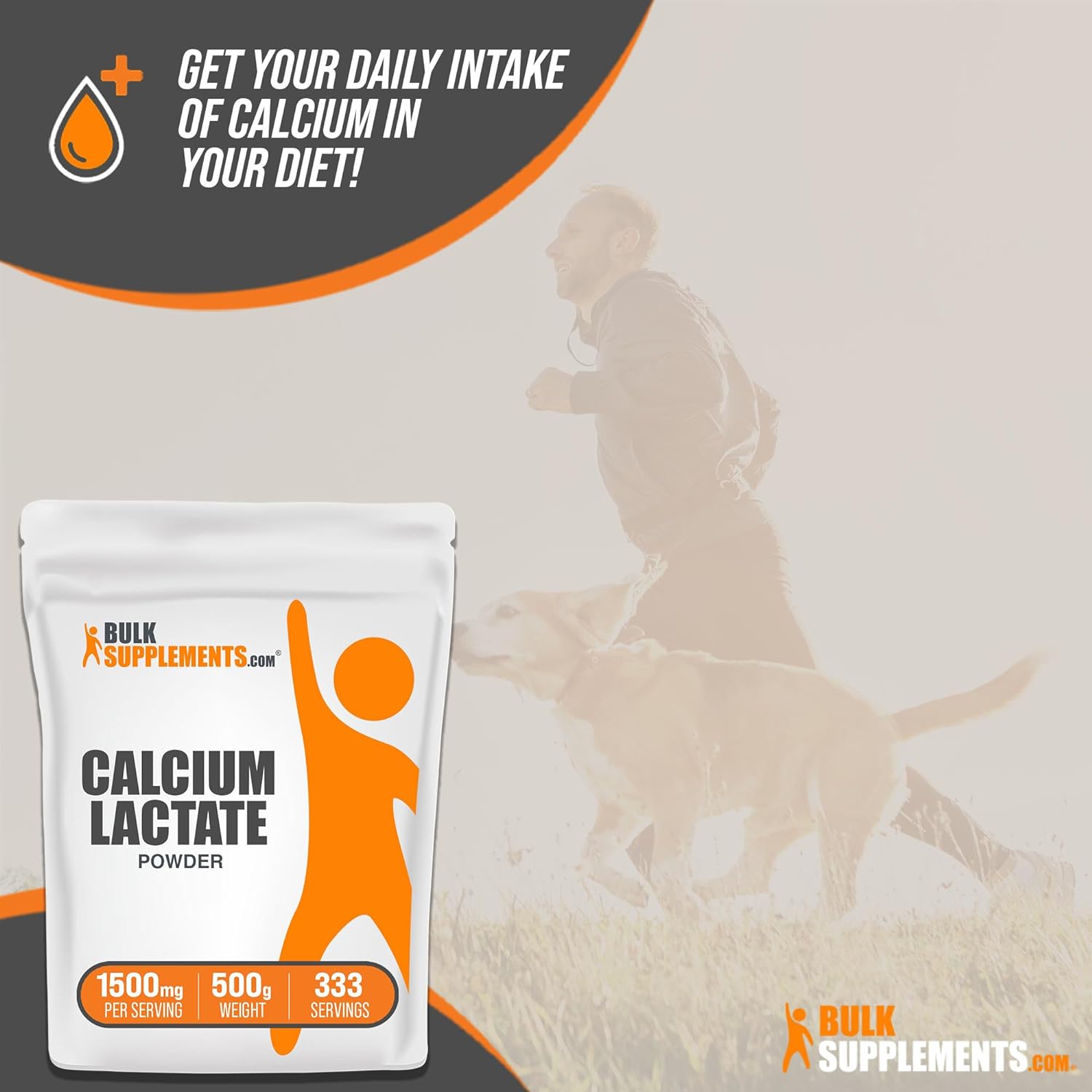 BulkSupplements.com Calcium Lactate Powder - Calcium Supplement, Calci