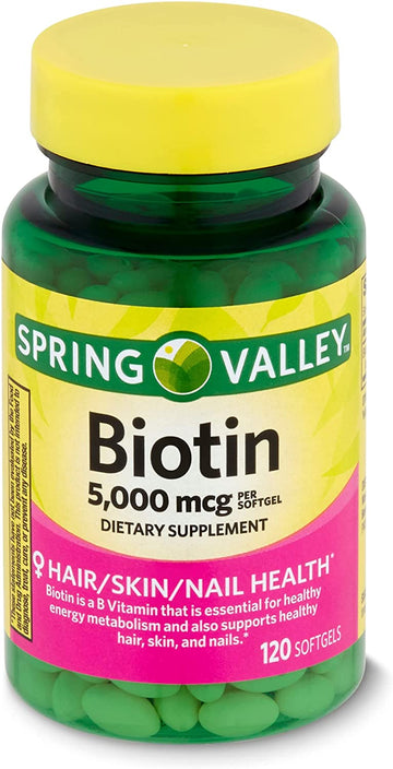 Spring Valley - Biotin 5000 Mcg, Super Potency