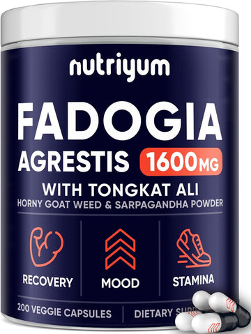 Fadogia Agrestis 1600Mg & Tongkat Ali 200Mg - Fadogia Agrestis Tongkat Ali Blend For Strength, Drive & Endurance, Fadogi