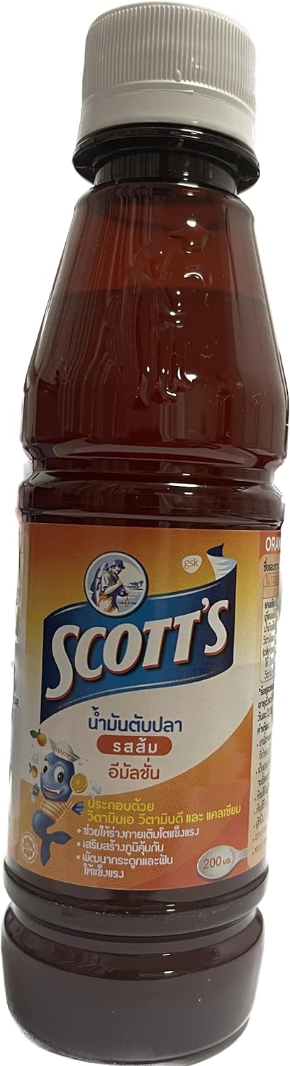 200 ml. Scott's Emulsion Cod liver oil with Vitamin A, D Ca