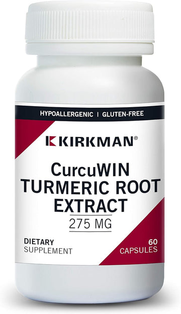 Kirkman Curcuwin Turmeric Root Extract 275 Mg || 60 Vegetarian Capsule