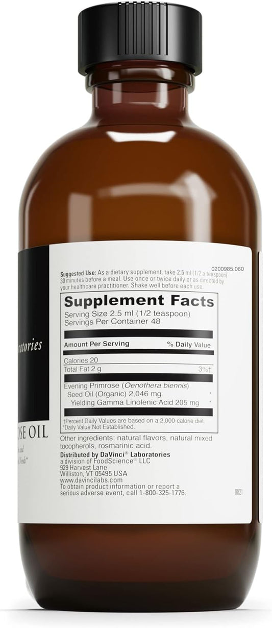 Davinci Labs Evening Primrose - Dietary Supplement To Support Skin, Jo