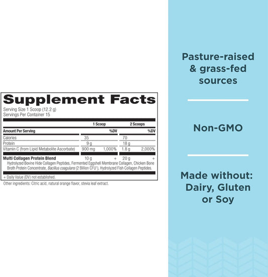 Ancient Nutrition Collagen Powder Protein With Vitamin C, Mu