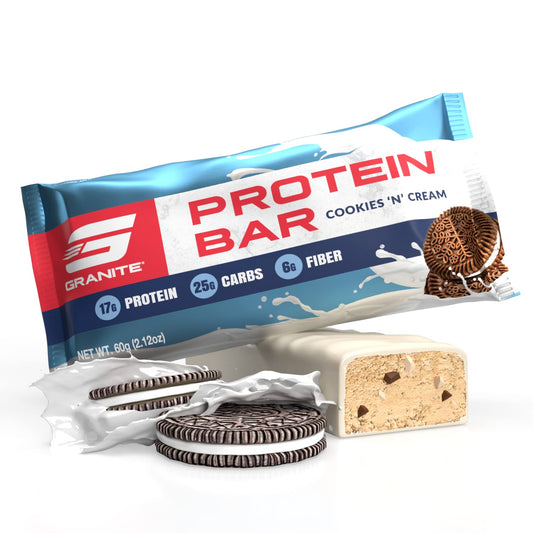 Granite Protein Bars - Box Of 12 High Protein Bars | Excellent Source1.8 Pounds
