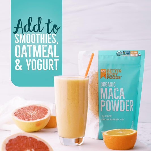 Betterbody Foods Organic Maca Powder, Non-Gmo & Gluten-Free, 12 Ounce12 Ounces