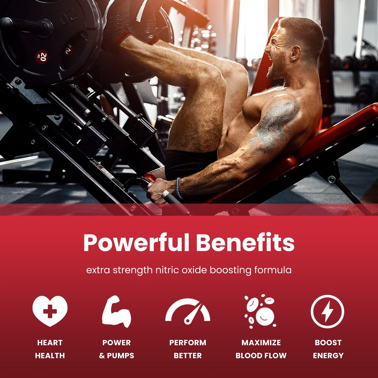 Nitric Oxide Supplement | L-Arginine, L Citrulline Malate,