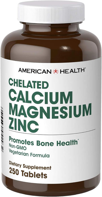 American Health Calcium/Magnesium/Zinc Tablets, 250 Count