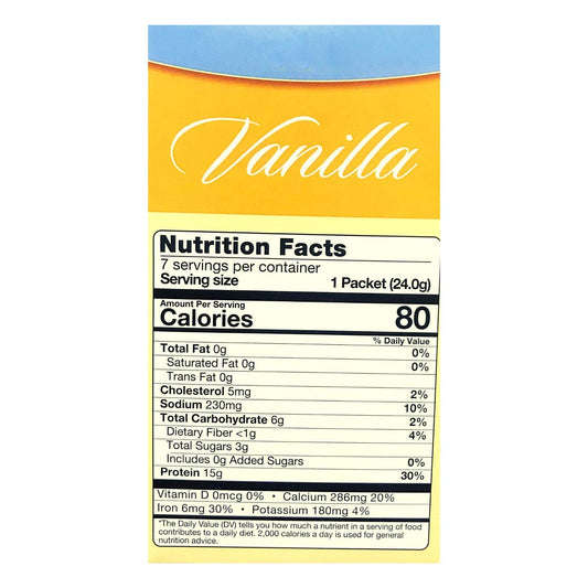 Healthywise Pudding Or Shake, Low Calories, 15G Caseinate Protein, Aspartame Free, Low Fat, 7 Servings Per Box (Vanilla)