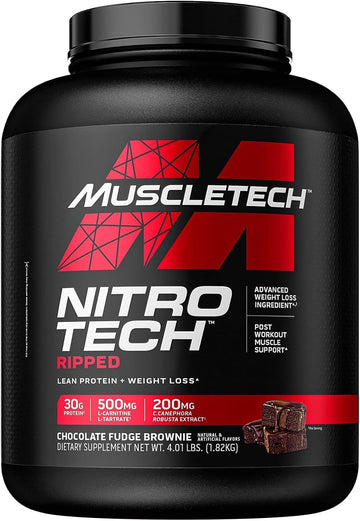 Muscletech Nitro-Tech Ripped Lean Whey Protein Powder Whey Protein Iso