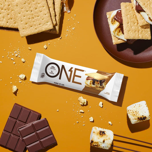 One Protein Bars, Smores, Gluten Free Protein Bars With 20G Protein An1.7 Pounds