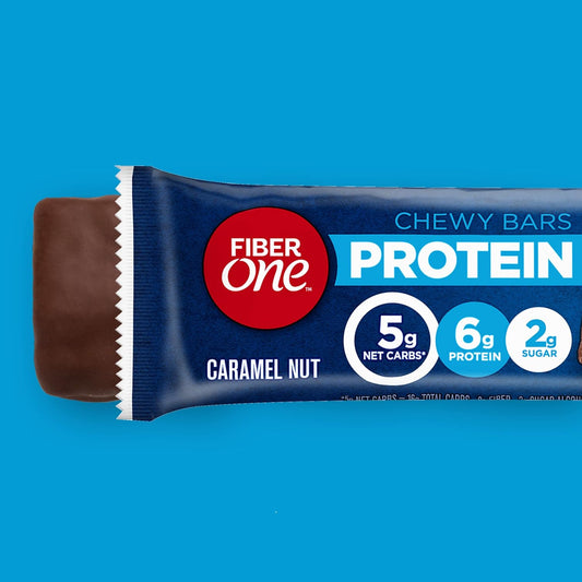 Fiber One Chewy Protein Bars, Caramel Nut, Protein Snacks, 10 Ct10 Cou1.03 Pounds