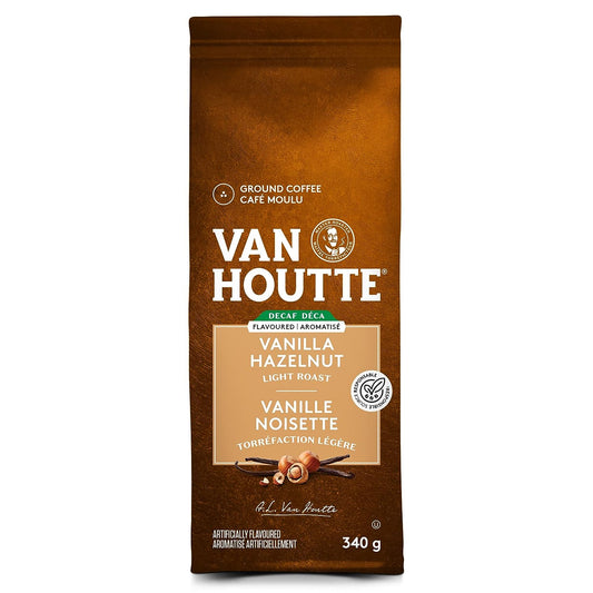 Van Houtte Vanilla Hazelnut Decaf Ground Coffee, {Imported From Canada}