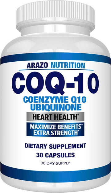 Arazo Nutrition Coq10 Ubiquinone Coenzyme Q10-200Mg Maximum Strength N