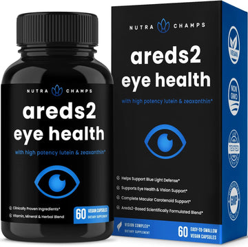 Areds 2 Eye Support Vitamins | Advanced Vision Supplement With Lutein,