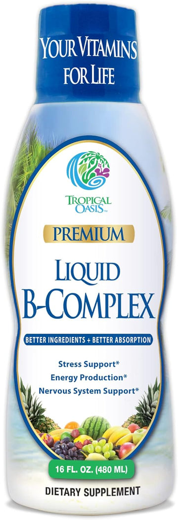 Premium Liquid B Complex Vitamin- Fast Absorbing Liquid B-Complex Supp