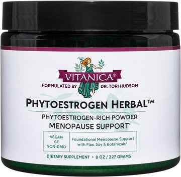Vitanica Phytoestrogen Herbal Non-Gmo Pms, Menopause Relief Supplement