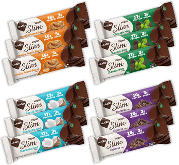 Nugo Slim 12Ct Variety 16-17G Protein, 3G Sugar, High Fiber, Low Net C1.5 Pounds