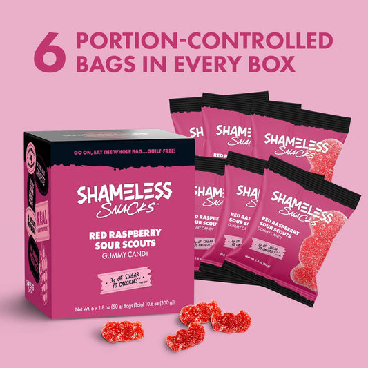 Shameless Low Carb Keto Gummy Bundle - Red Rapberry, Blue Raspberry & Green Apple Gluten Free Candy