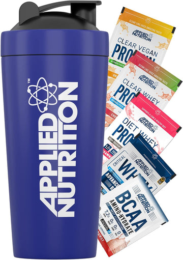 Applied Nutrition Bundle Metal Protein Shaker + 5 Sample Bundle - Spor310 Grams