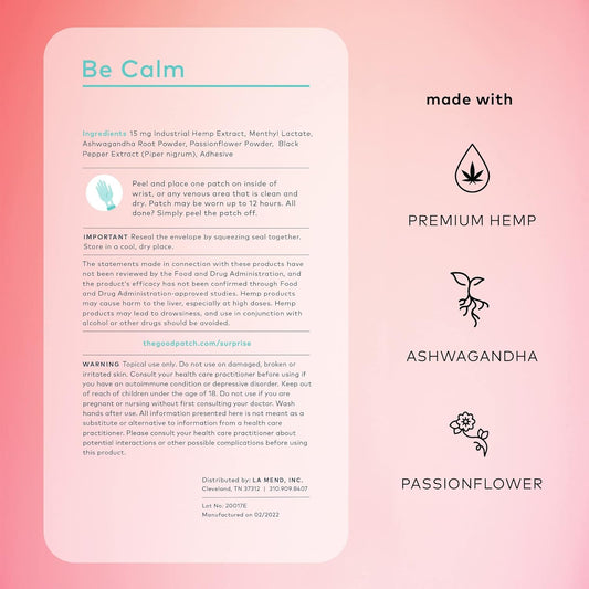 The Good Patch Plant Powered Full Body Unwind And Zen Support- Sustain