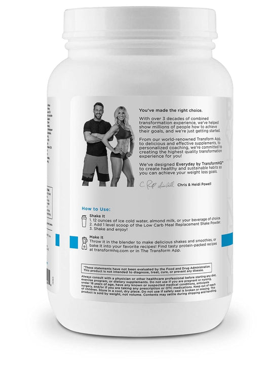 Transformhq Meal Replacement Shake Powder 28 Servings (Blueberry Chees2.84 Pounds