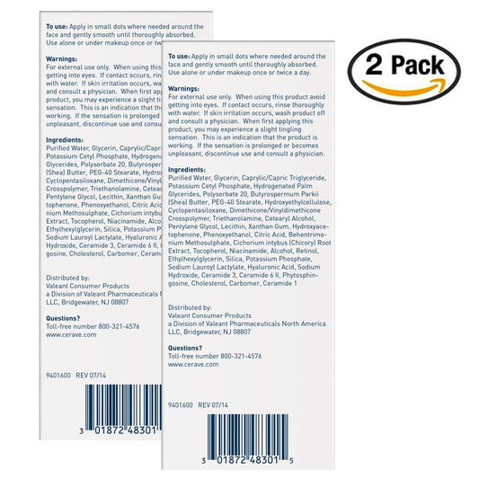 CeraVe Anti Aging Cream Serum | 2 Pack (1  Each) | Hydrating Serum for Radiant Skin | Fragrance Free