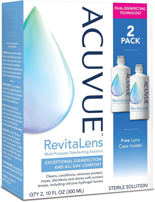 Acuvue Revitalens Multi-Purpose Disinfecting Solution, 2 X 10 Oz. Twin