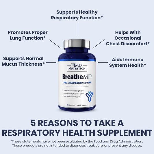 1Md Nutrition Breathemd | Lung And Respiratory Support Supplement | Pr