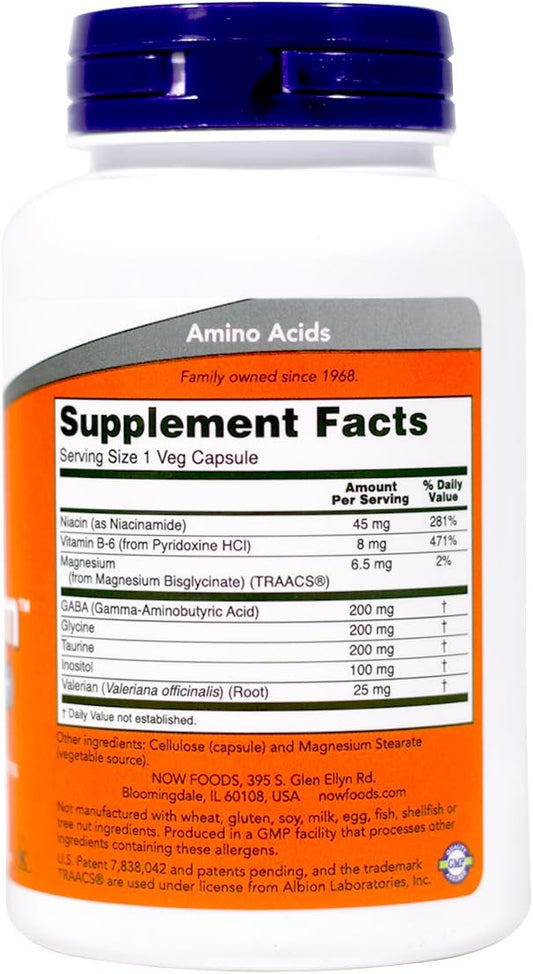 Now Foods Supplements, True Calm™, Amino Acid Blend With B Vitamins & Valerian , 90 Veg Capsules