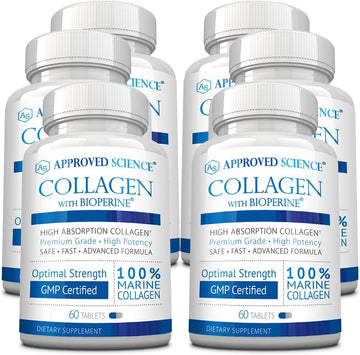 Approved Science Collagen Pills - Absorbable Marine Collagen Types I A