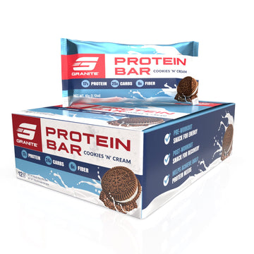 Granite Protein Bars - Box Of 12 High Protein Bars | Excellent Source1.8 Pounds