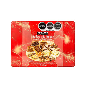 European Cookies Kirkland Signature With Belgian, Chocolate, 49.4 Oz