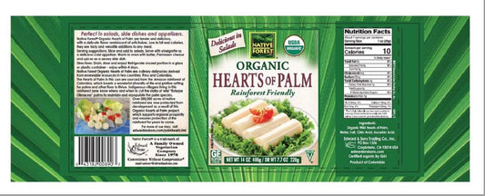 Native Forest, Organic Hearts Of Palm, 14 Oz14.08 Ounces