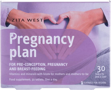 Zita West Pregnancy Plan - Support Supplements For Preconception, Preg40 Grams