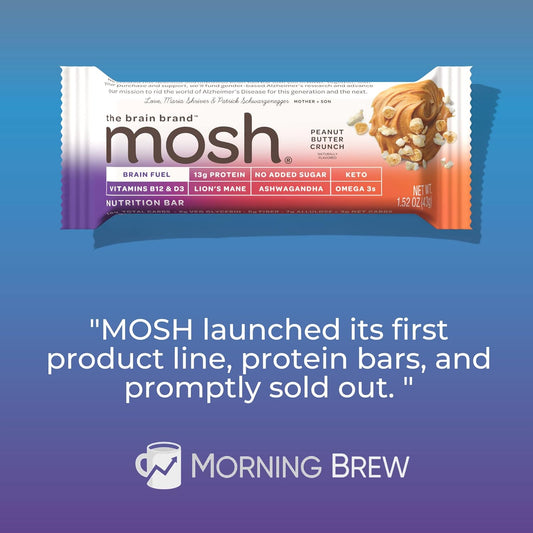 Mosh Variety Pack Protein Bars, 6Pk, Keto Snack, Gluten-Free, No Added10.86 Ounces