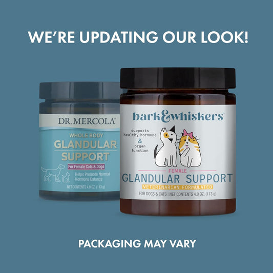 Dr. Mercola, Bark & Whiskers, Female Glandular Support For Pets, 4 Oz.