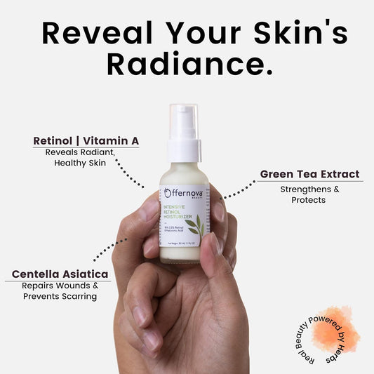 Intensive Retinol Moisturizer - Deep Hydration Night Cream 2.5% Vitamin A & Hyaluronic Acid + Vitamin E - Crema Humectante Intensiva de Retinol - Antiarrugas con Ćcido Hialurónico y Vitamina E