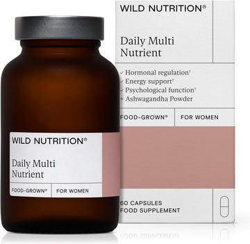 Wild Nutrition Food Grown Multivitamin Tablets For Women | Magnesium, 168 Grams