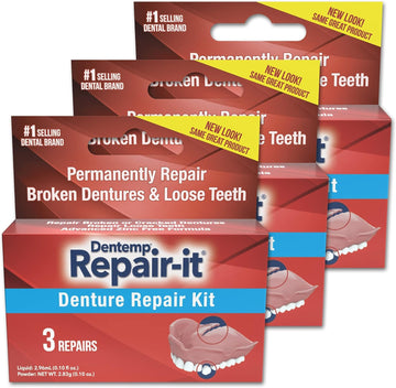 D.O.C. Repair-It Advanced Formula Denture Repair Kit 3 ea (Pack of 3)