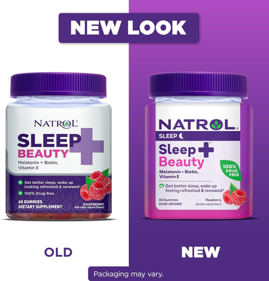Natrol Sleep+ Beauty, Drug Free Sleep Aid Supplement, For Skin, Hair,