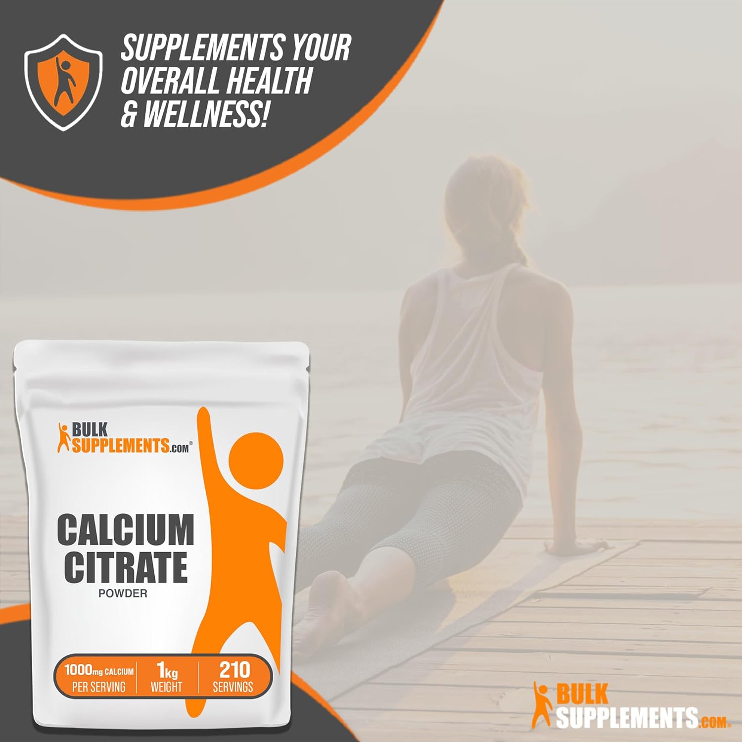 BulkSupplements.com Calcium Citrate Powder - Calcium Citrate Supplemen