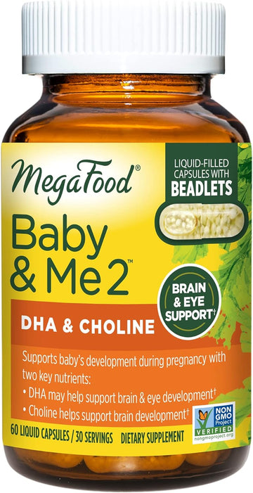 Megafood Baby & Me 2 Prenatal Dha & Choline - Vitamins For Women - Pla