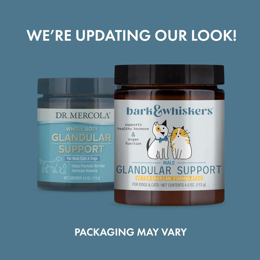 Dr. Mercola, Bark & Whiskers, Male Glandular Support For Pets, 4 Oz.,